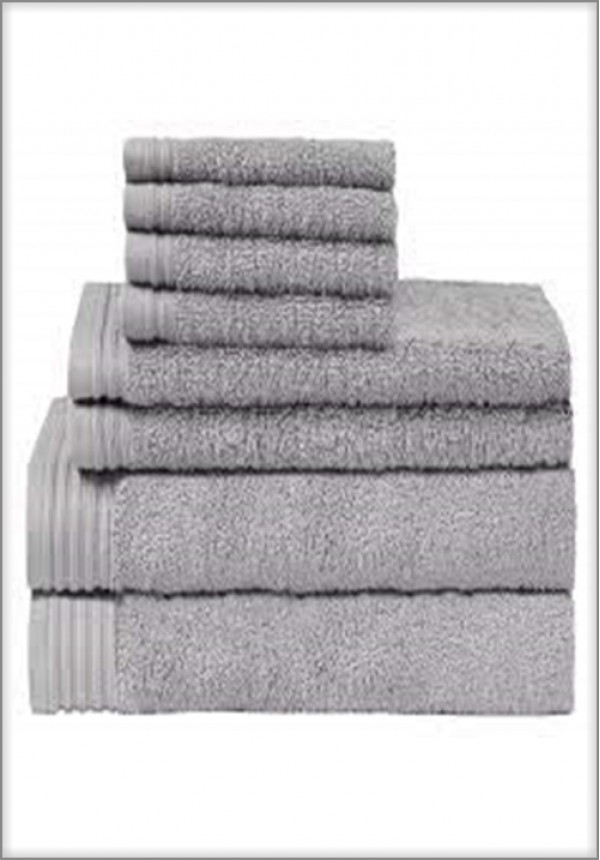 8 piece bath towel set